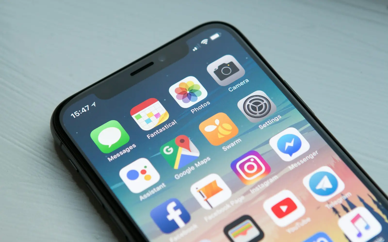 Mobile app interface on a smartphone screen